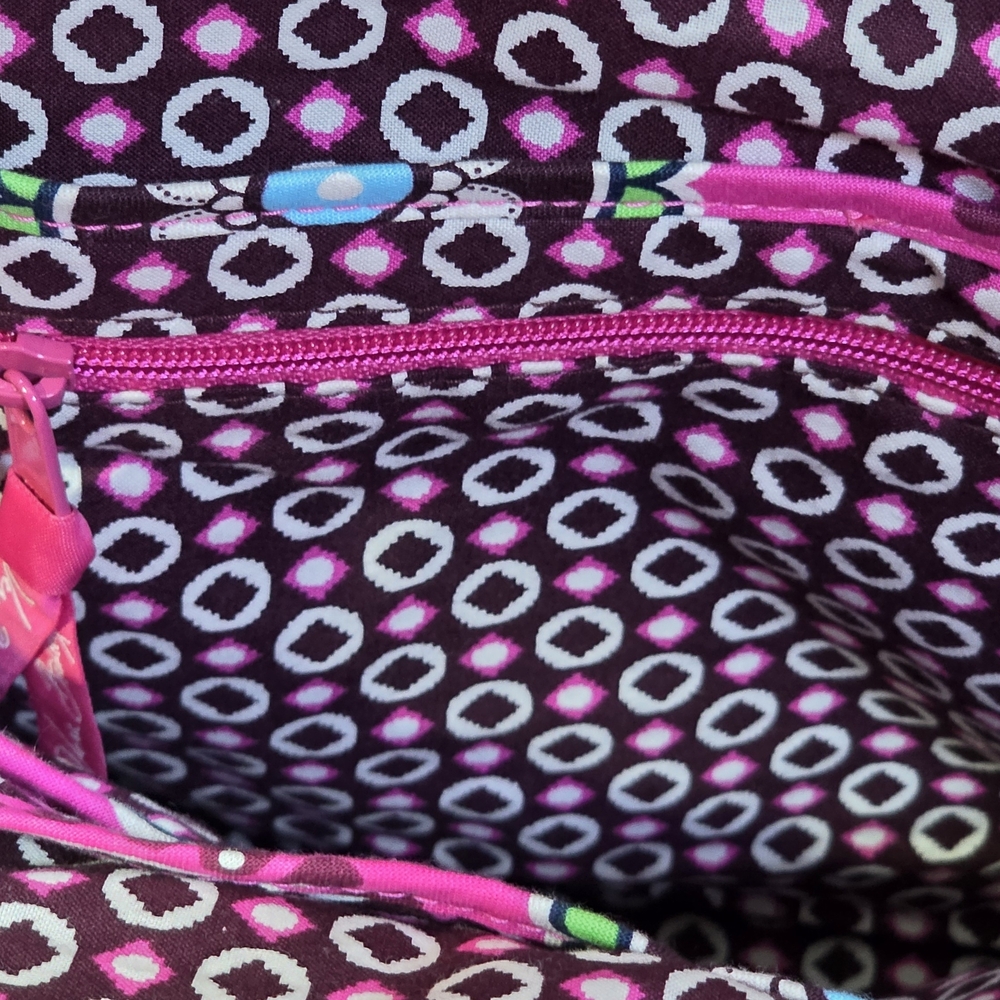 Vera Bradley Vintage Pink Quilted Kiss Lock Shoulder Bag Purse - Picture 10 of 10